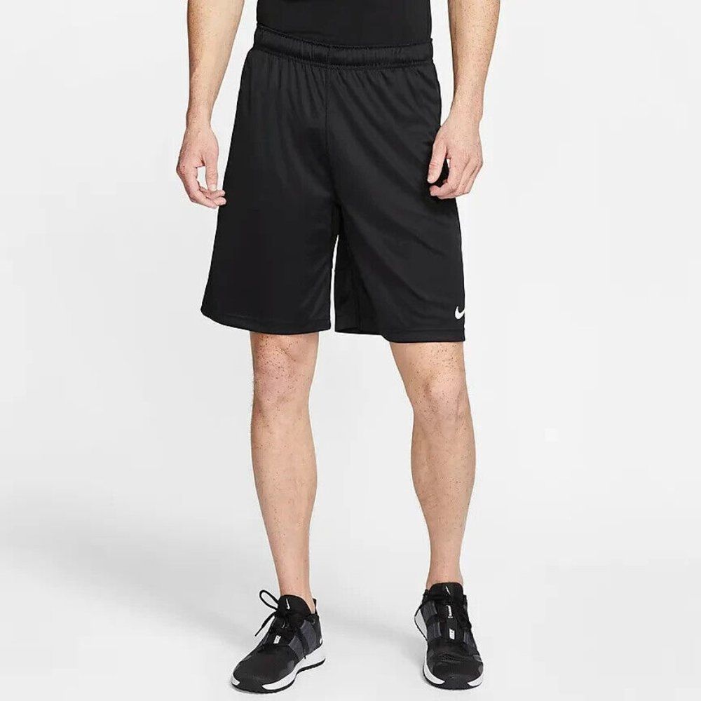 Nike Mens Black Dri-Fit‎ Drawstring Breathe Training Athletic Shorts Size XL